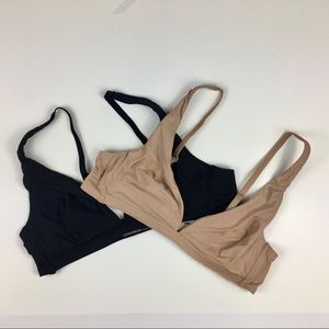Gap Body Bras 36A - Favorite Wireless Unlined Bra in Nude and Black